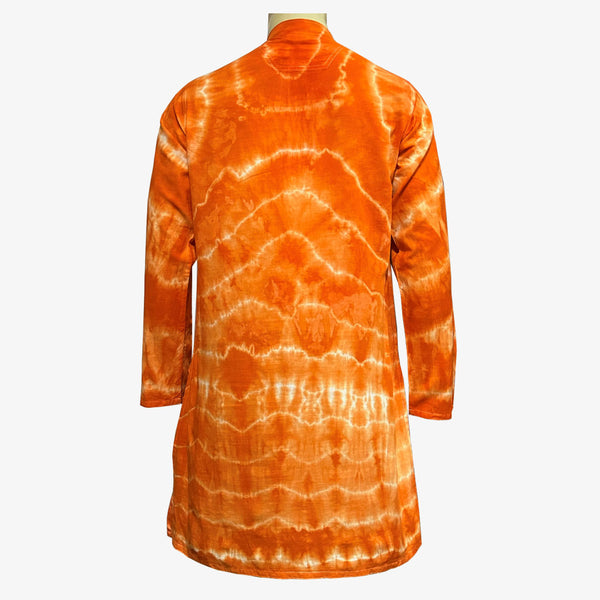 Shades Of Orange Tie Dye Eid Panjabi