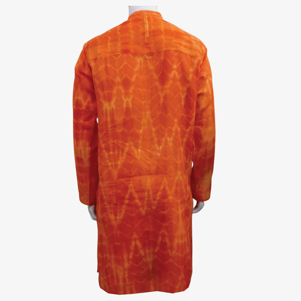 Shades of Orange Colour Tie Dye Panjabi