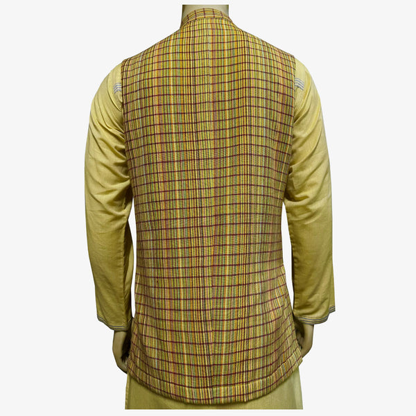 Multi colour Khadi Waist Coat