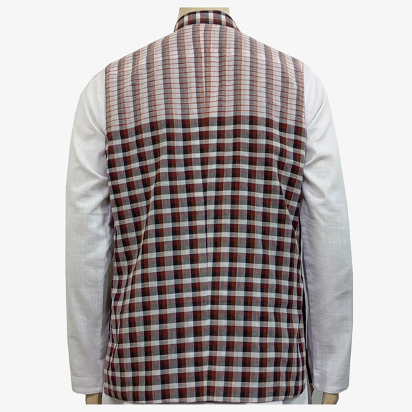 Multi colour Check Waist Coat