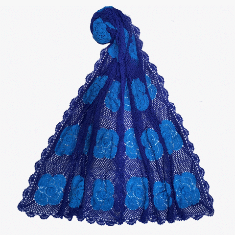 Indigo Blue & Hawaiian Ocean Crochet Scarves
