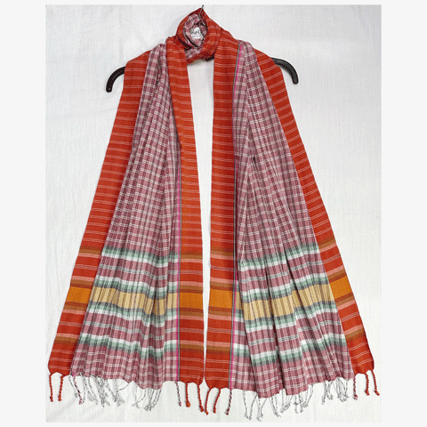 Bibi's Multicolour Check Gamcha Scarves