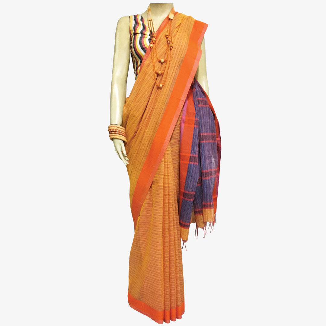 Multicolour Gamcha Sari