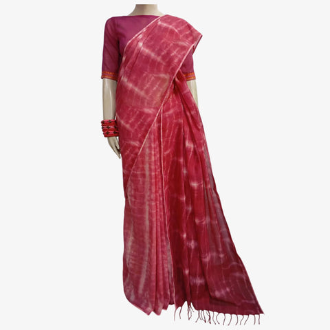 Shades of Red Special Tie Dye Sari
