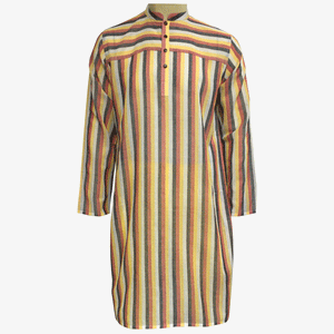 Multicolour Taater Stripe Cotton Panjabi