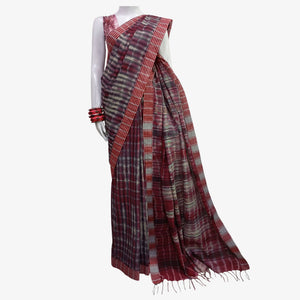 Shades of Maroon Colour Magical Tie Dye Sari Soulful Shades