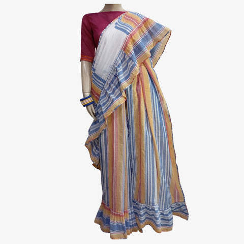 Multi Colour Frill Sari