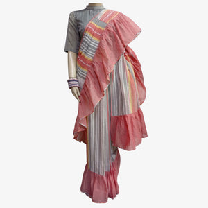 Multi Colour Frill Sari.