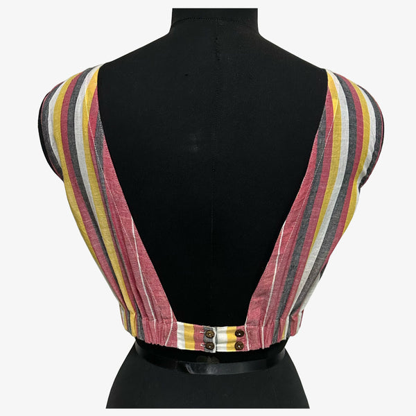 Bibi's Multicolor Taater Stripe Blouse
