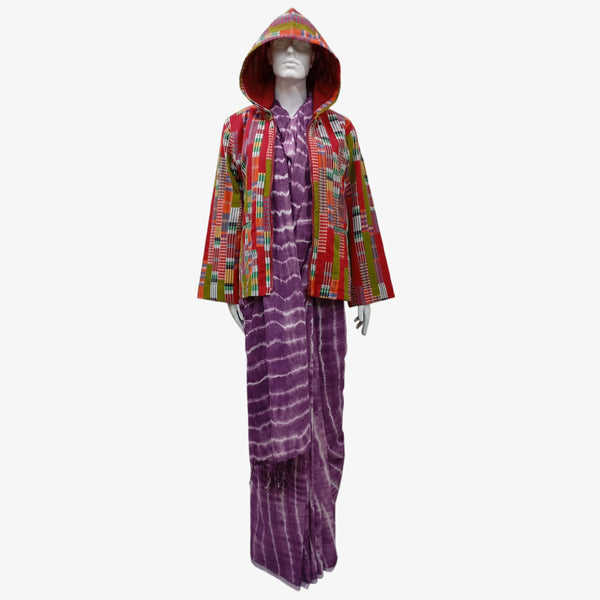 Shades of Amethyst Tie Dye Sari