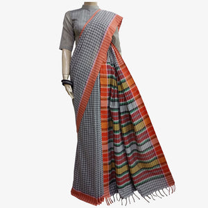 Multicolour Bibi's Gamcha Sari