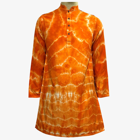 Shades Of Orange Tie Dye Eid Panjabi