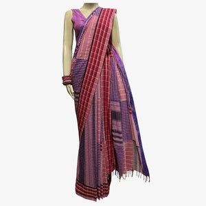 Multicolour Bibi's Unique Patch Gamcha Sari