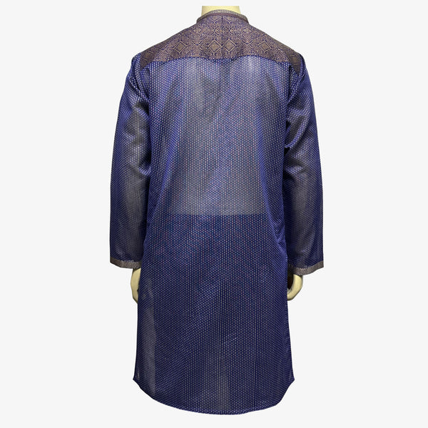 Indigo Blue & Prairie Sand Latest Panjabi