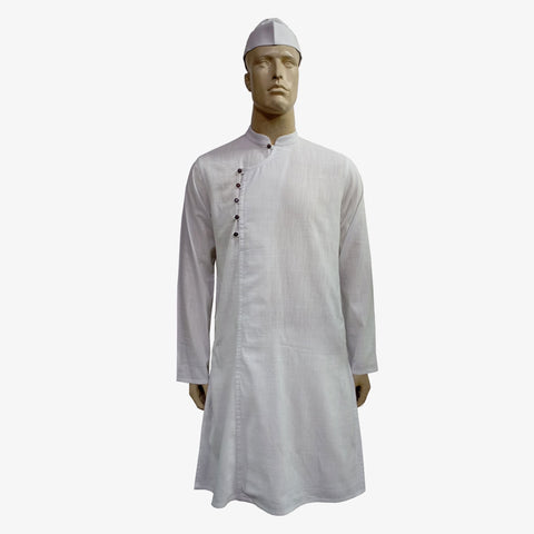 White Khadi New Panjabi