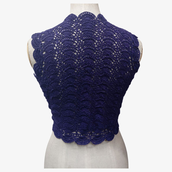 Purple Crochet Waistcoat