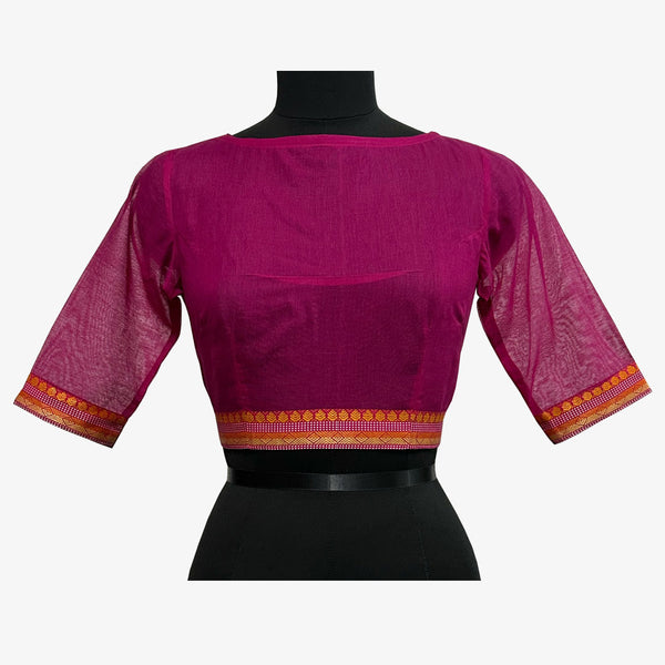 Pink Colour Adjustable Back Opening Blouse