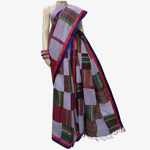 Multi Colour Unique Patch Gamcha Sari