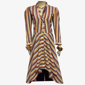 Bibi's Multicolour Stripe Midi Dress