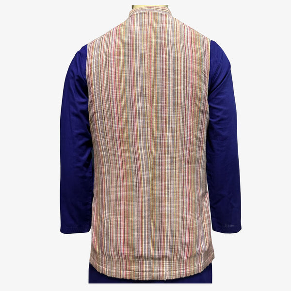 Multi colour Khadi Waist Coat