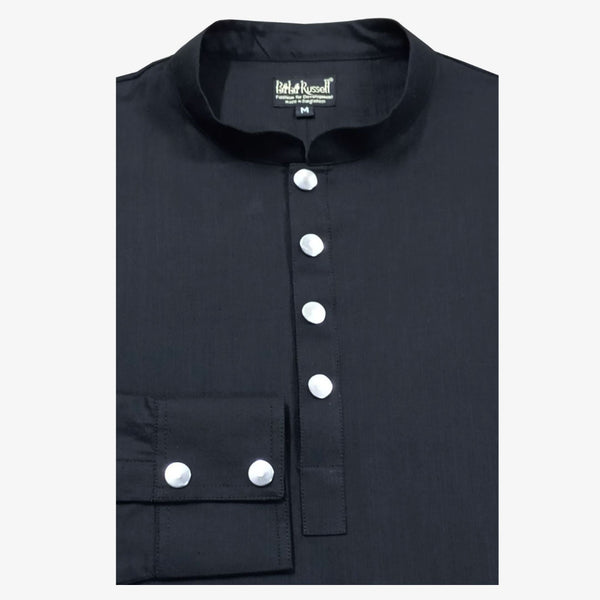 Black Colour Band Collar Eid Panjabi