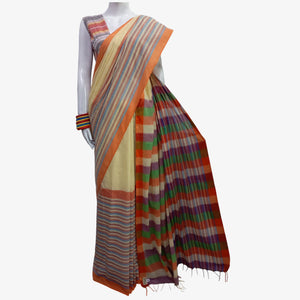 Multi Colour Tangail Sari with Blouse Piece