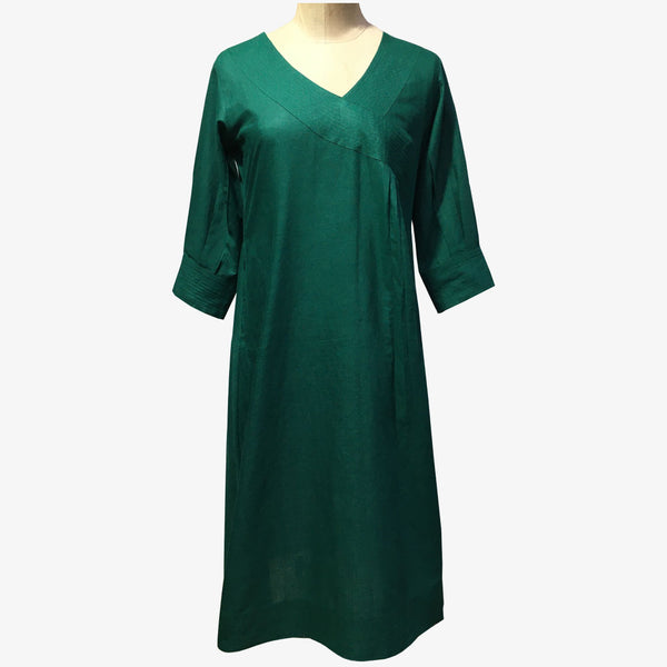 Green Colour Cotton Special Tunic