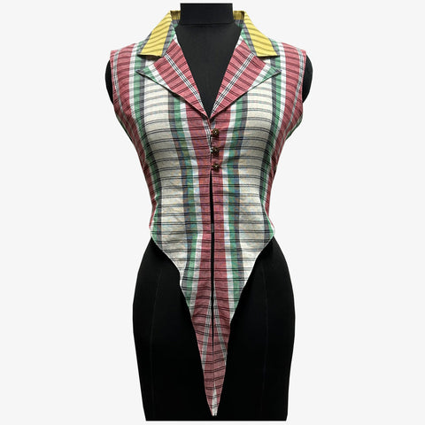 Multicolour Tie Up Top