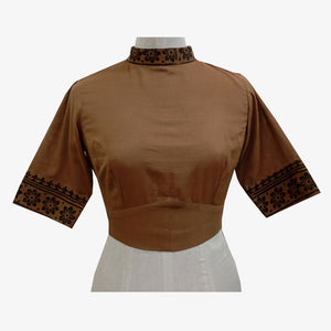 Thrush Colour Adjustable Back Opening Blouse