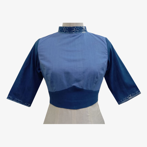 Riviera Colour Adjustable Back Opening Blouse