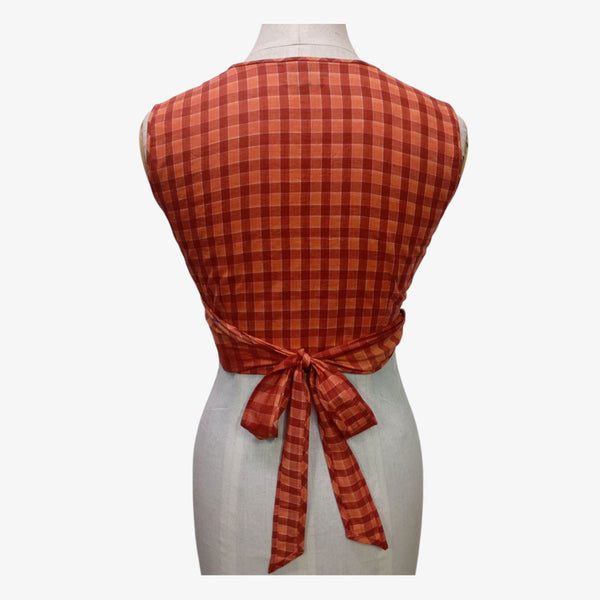 Multi Colour Lungi Wrap Blouse