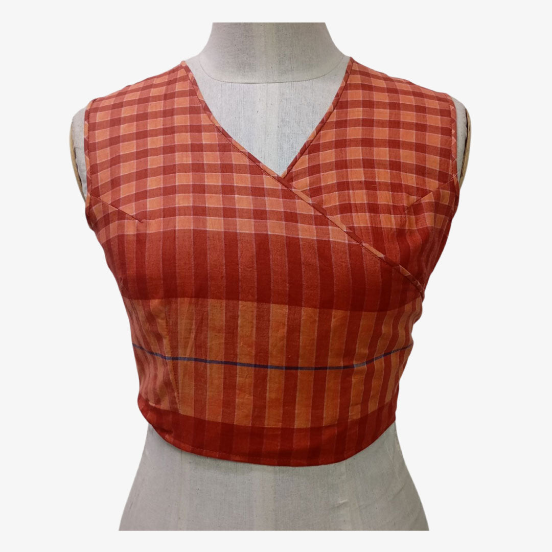 Multi Colour Lungi Wrap Blouse