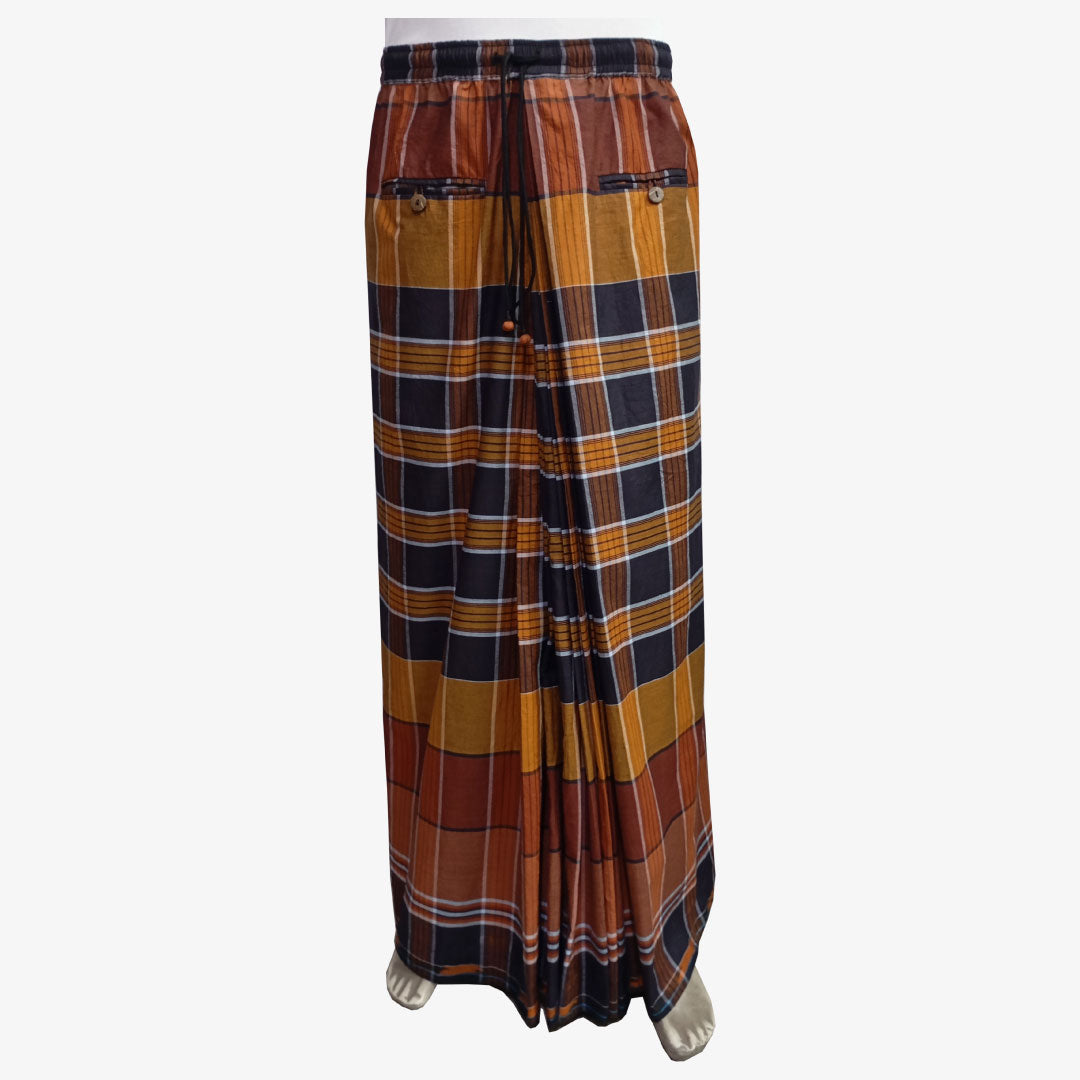 Unisex Stitched Lungi with 2 Pockets