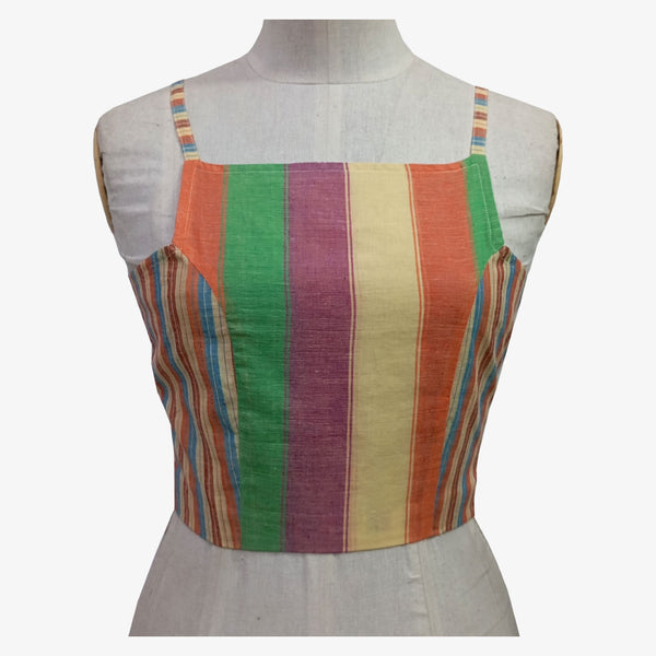 Multi Colour Adjustable Back Opening Blouse
