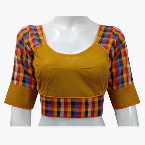 Multicolour Back Adjustable Blouse