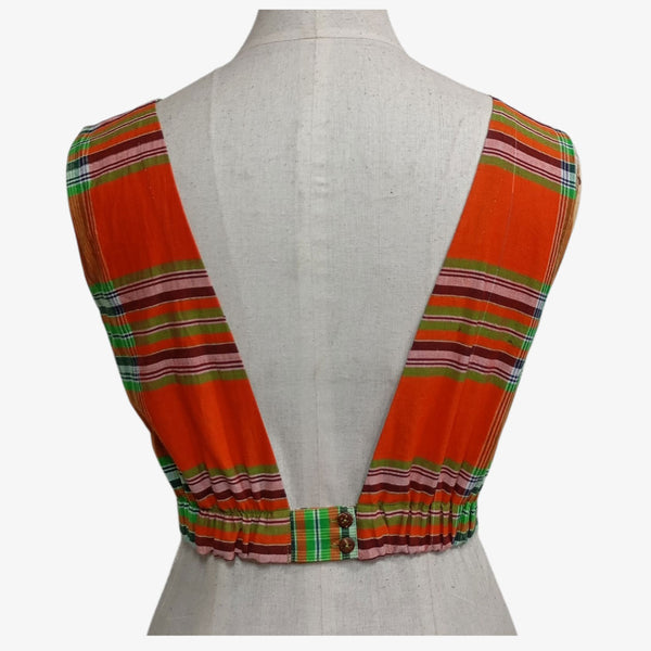 Multi Colour Back Adjustable Blouse