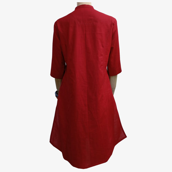 Red Colour Midi Tunic