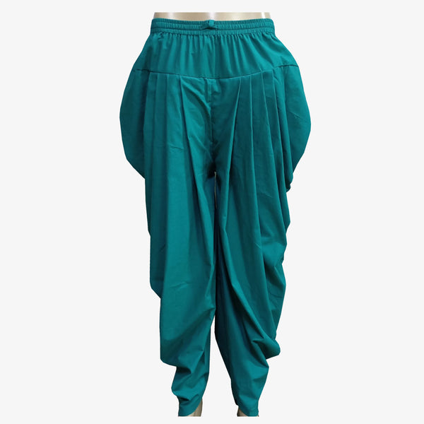 Turquoise Colour Dhuti Pants with A Line Tunic & Ornaa