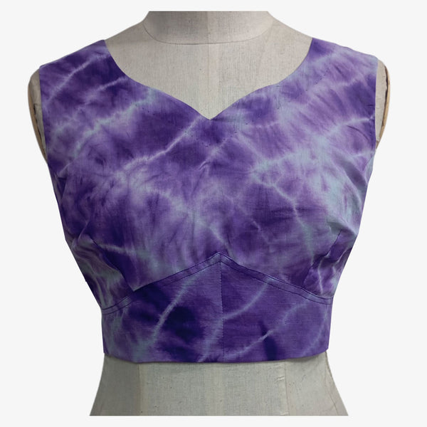 Shades of Purple Back Adjustable Blouse