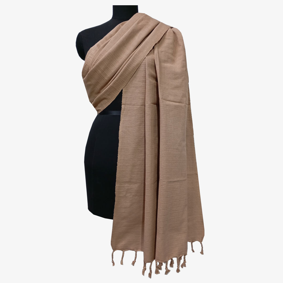 Sandstone Colour Khadi Shawl