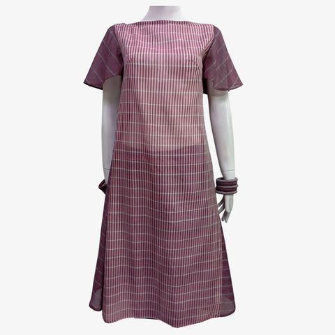 Multi Colour Check Midi Tunic