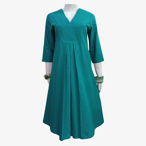 Turquoise A Line Midi Tunic