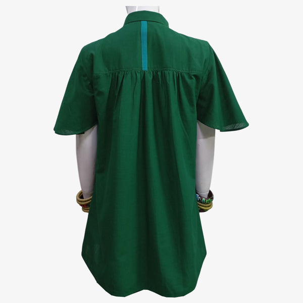 Green A Line Tunic