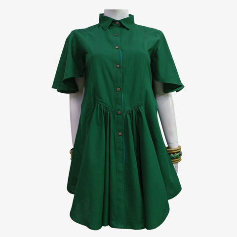 Green A Line Tunic