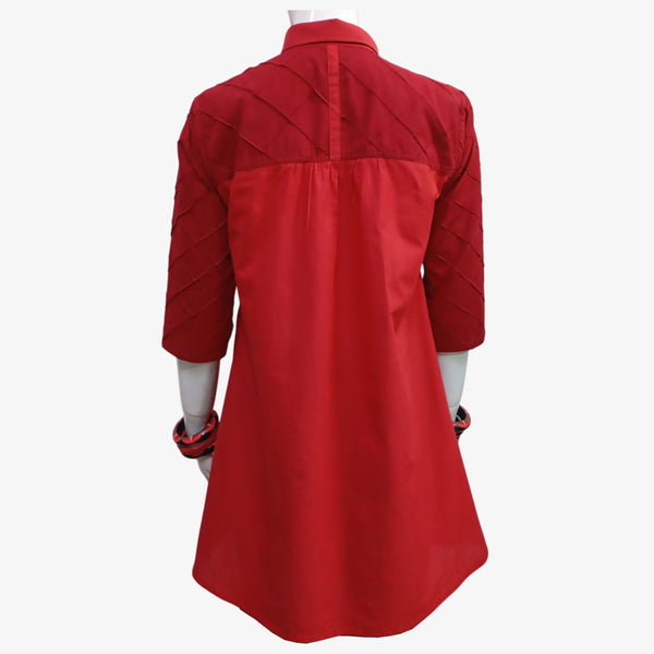 Red A Line Tunic