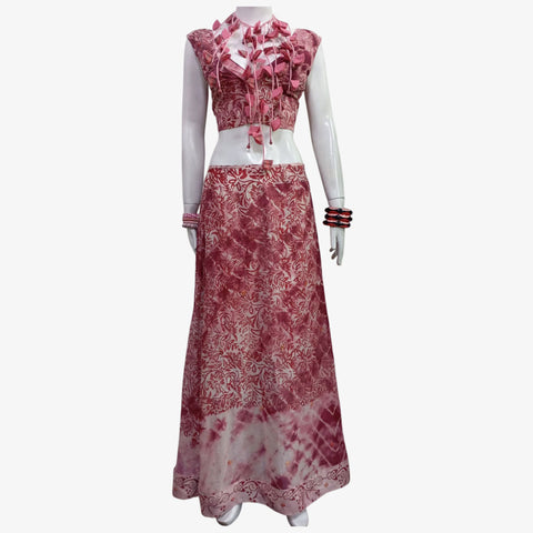 Shades of Pink Long Skirt & Top