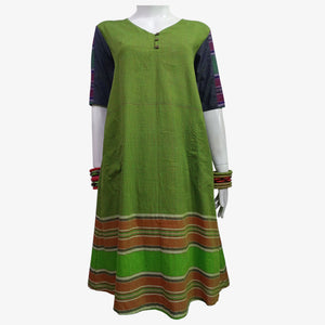 Multi Colour Midi Gamcha Tunic