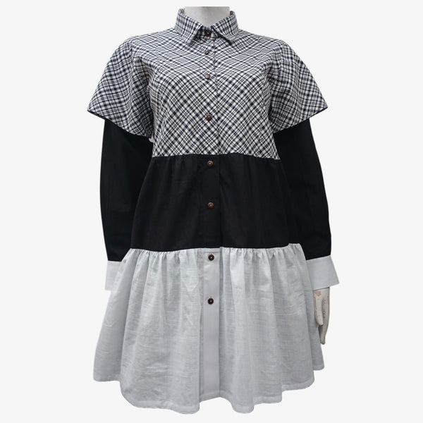 Black & White Layered Dress