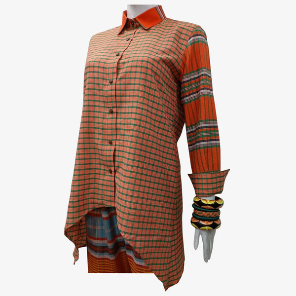 Multi Colour Ladies Gamcha Shirt