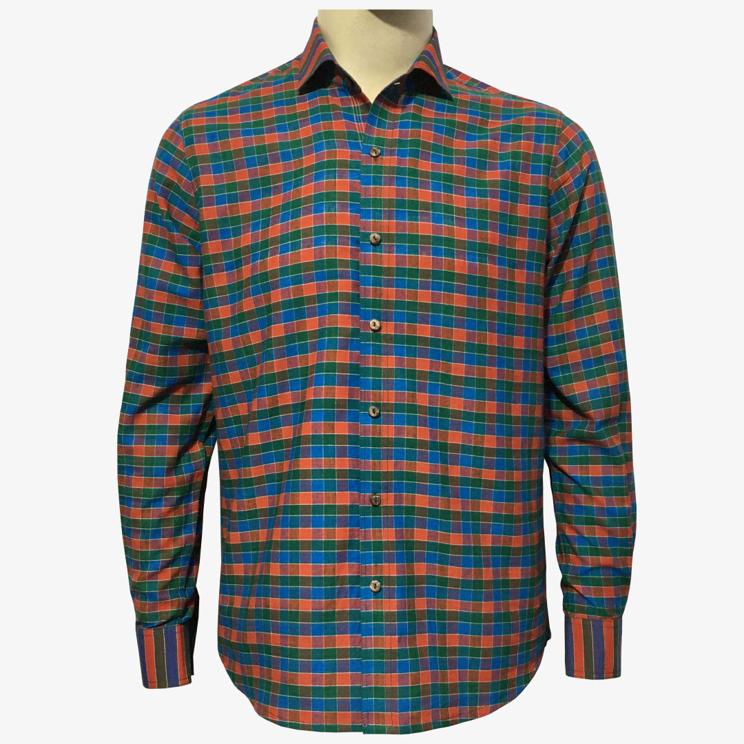 Bibi's Gamcha Cotton Full Sleeves Shirt